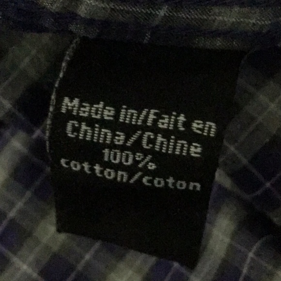 HR2 purple plaid button front shirt large - Picture 8 of 8